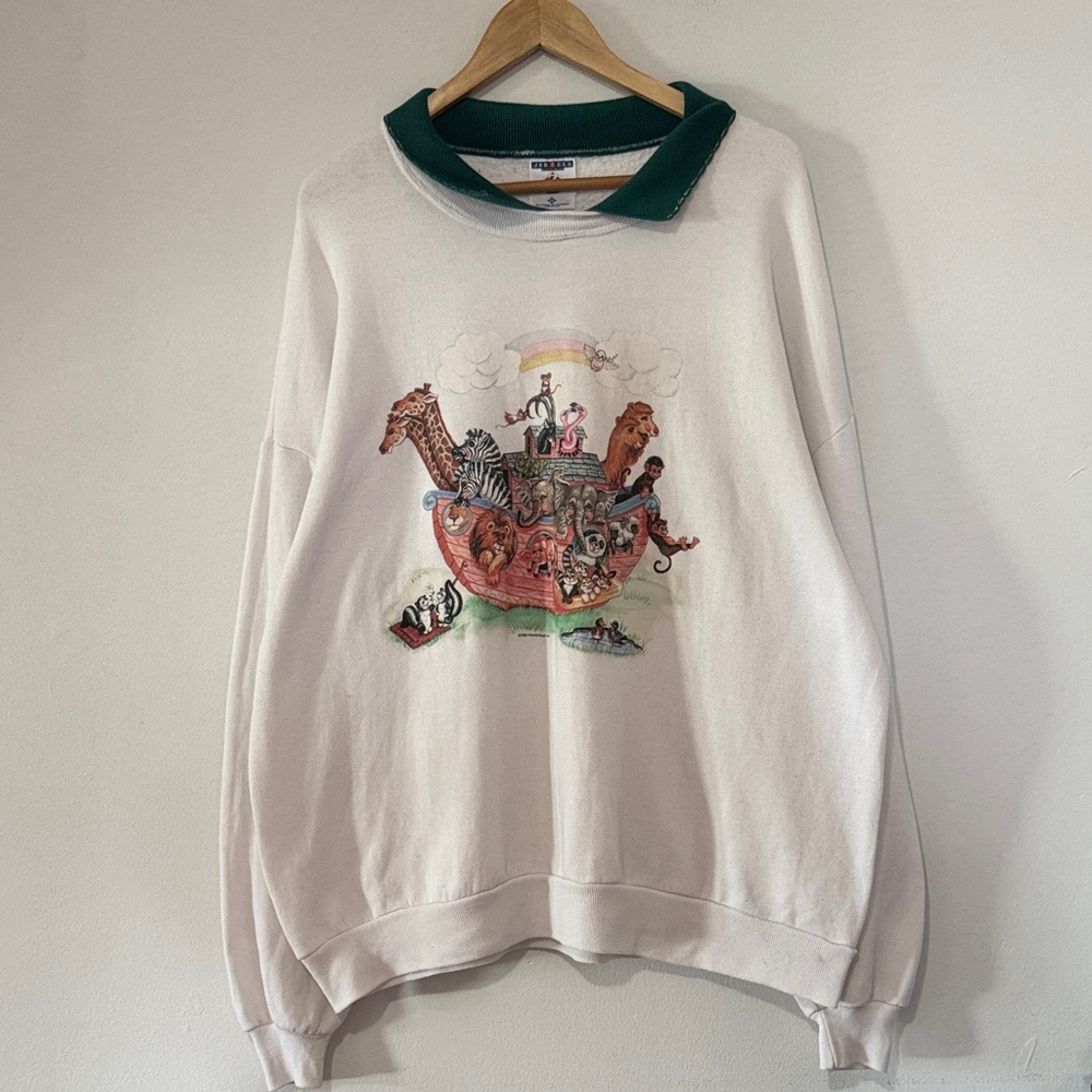 Vintage Noah's Ark Sweater / 2X / 1996